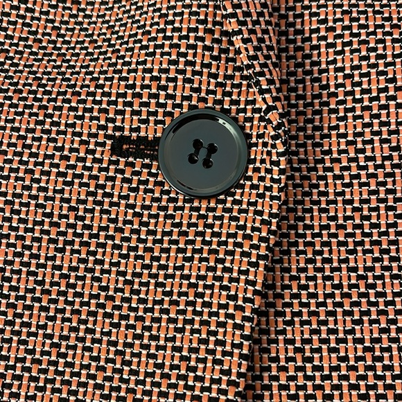 Kasper Pink Tweed Button Zip Pockets Lined Blazer Jacket Women’s Size 8 - Picture 6 of 14